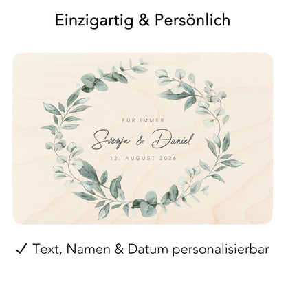 Erinnerungskiste Hochzeit personalisiertes Hochzeitsgeschenk für Brautpaar Holzkiste Erinnerungsbox Geschenkkiste Geschenkbox 30x20x13 cm
