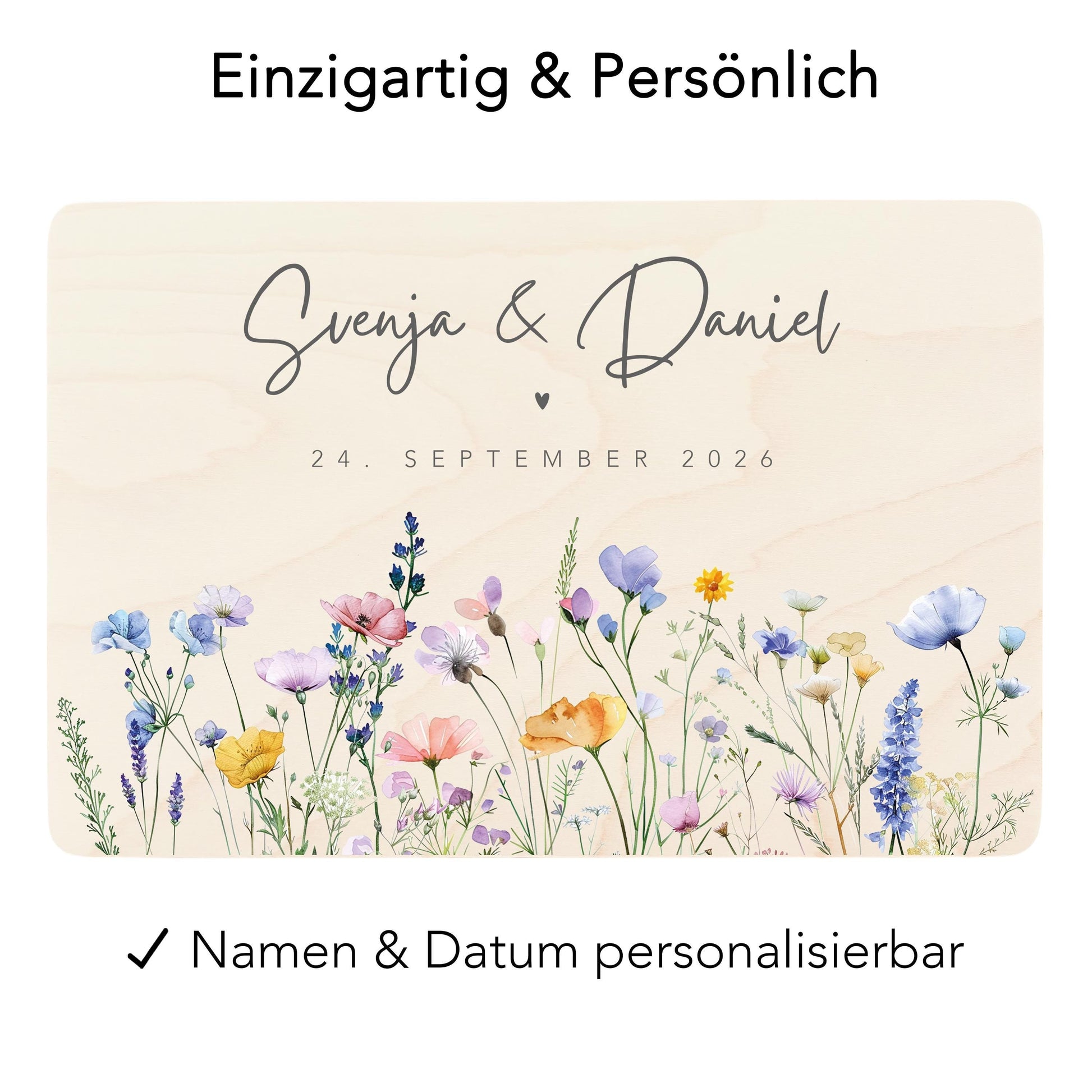 Erinnerungskiste Hochzeit personalisiertes Hochzeitsgeschenk für Brautpaar Holzkiste Erinnerungsbox Geschenkkiste Geschenkbox 30x20x13 cm