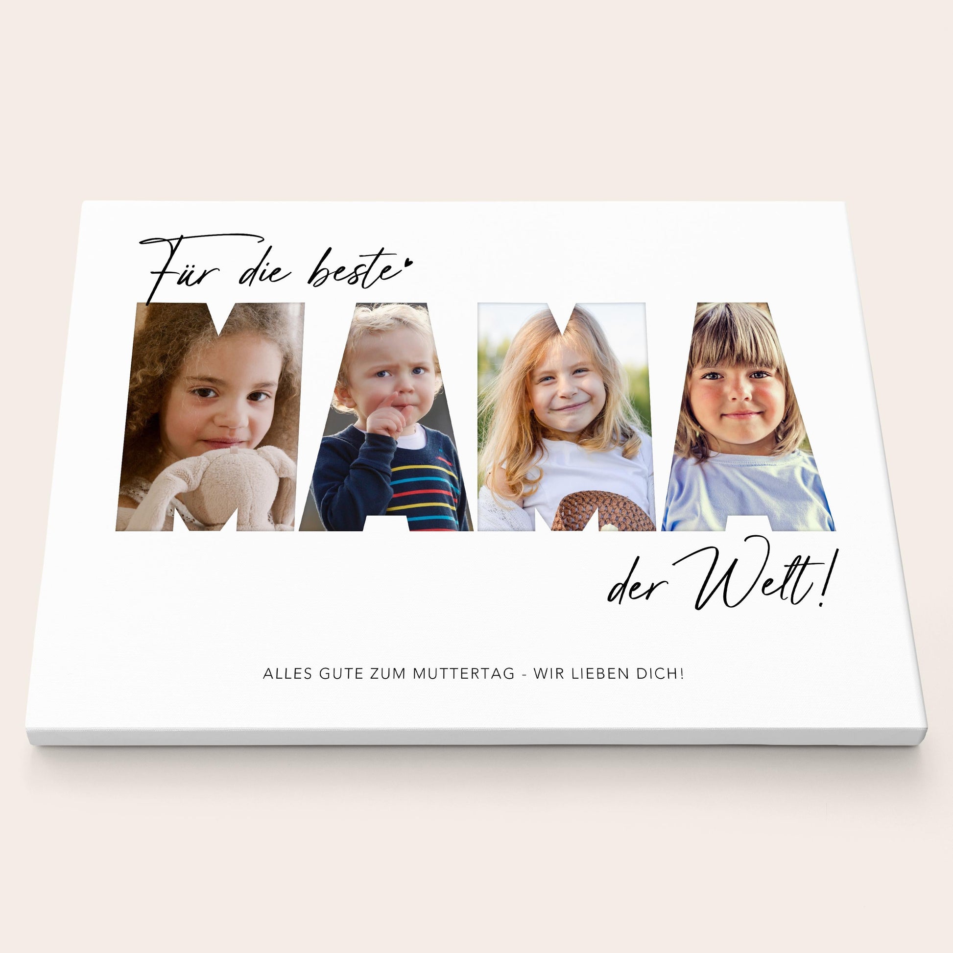 Geburtstagsgeschenk Mama Muttertagsgeschenk personalisierte Leinwand Fotocollage Mutter Fotoleinwand Geschenk zum Geburtstag 30x40 cm