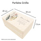 Erinnerungskiste Hochzeit personalisiertes Hochzeitsgeschenk für Brautpaar Holzkiste Erinnerungsbox Geschenkkiste Geschenkbox 30x20x13 cm