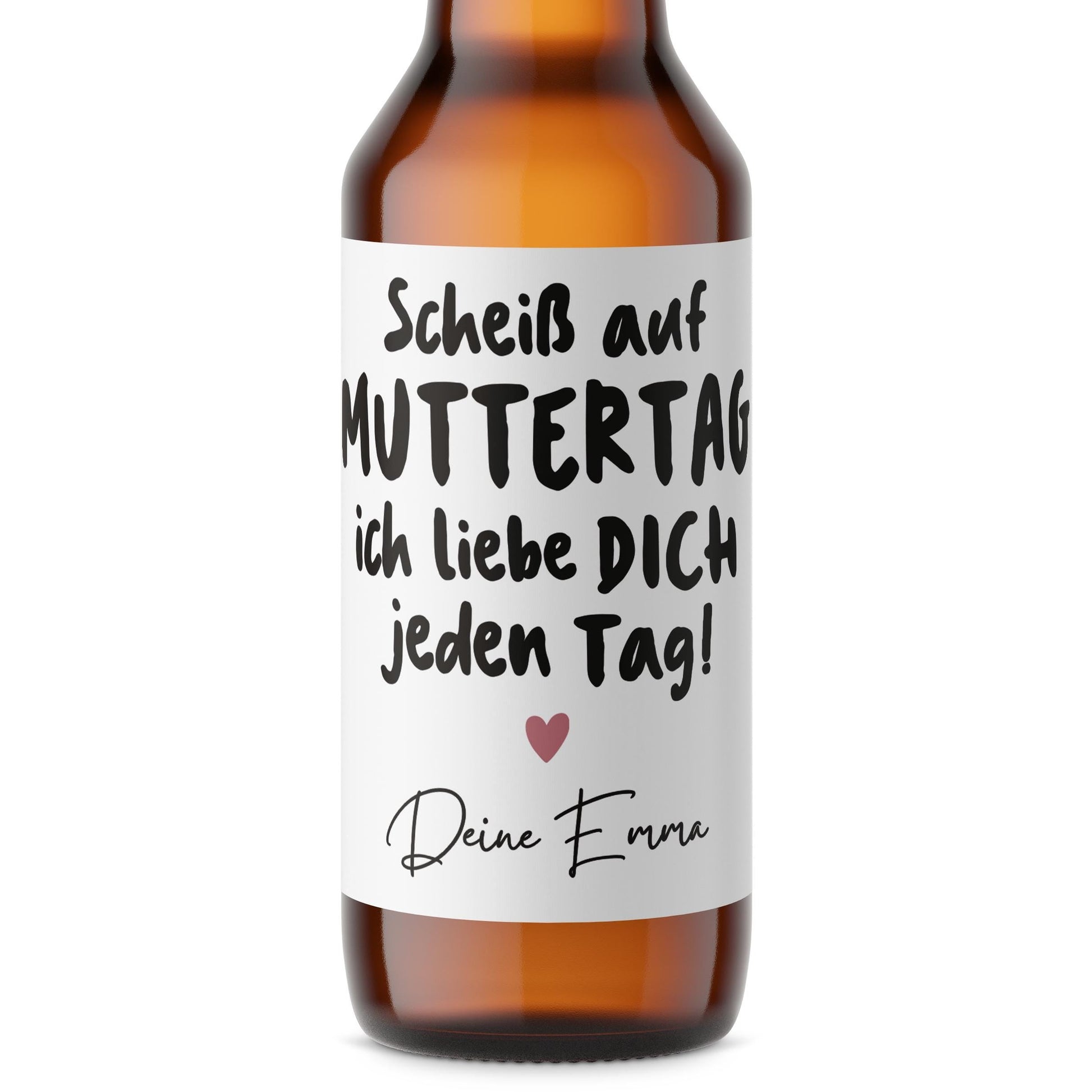 Muttertagsgeschenk Bieretiketten personalisiert Flaschenetikett Bier Muttertag Geschenk Mama Bierflaschen Etiketten 2 Stück | 9x9 cm