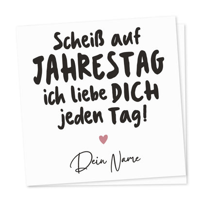 Jahrestag Geschenk für Ihn personalisierte Bieretiketten Jahrestagsgeschenk für Männer Ich liebe Dich Bier Etiketten 2 Stk. | 9x9 cm
