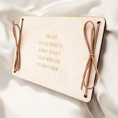 Einweihungsgeschenk Haus Wohnung Geldgeschenk personalisierte Geld Verpackung Einzug Einzugsgeschenk aus Holz 12x17 cm