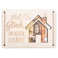 Einweihungsgeschenk Haus Wohnung Geldgeschenk personalisierte Geld Verpackung Einzug Einzugsgeschenk aus Holz 12x17 cm