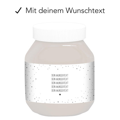Nervennahrung Geschenk Schokoaufstrich Etiketten mit Namen personalisiert Aufkleber für z.B. Glas Nutella Nerven Geschenk Etiketten | 2 Stk.