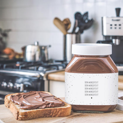 Nervennahrung Geschenk Schokoaufstrich Etiketten mit Namen personalisiert Aufkleber für z.B. Glas Nutella Nerven Geschenk Etiketten | 2 Stk.