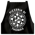 Pizza Schürze personalisierte Pizzabäcker Kochschürze Herren Frauen lustiges Geschenk Pizzeria Küchenschürze Schwarz