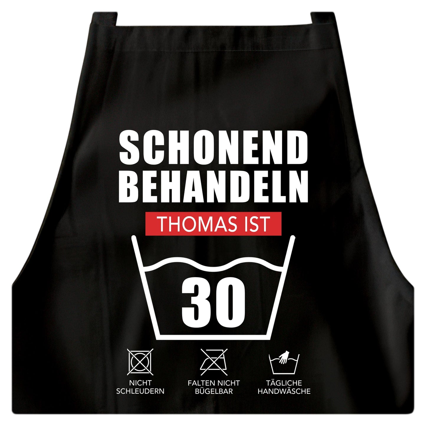 30. Geburtstag Geschenk Schürze personalisiert "Schonend behandeln" personalisiert lustiges Geburtstagsgeschenk Küchenschürze Grillschürze