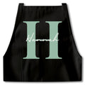 Kochschürze Damen Schürze personalisiert Geschenk für Mama Oma Frauen Küchenschürze Buchstabe Überwurfschürze Backschürze Schwarz
