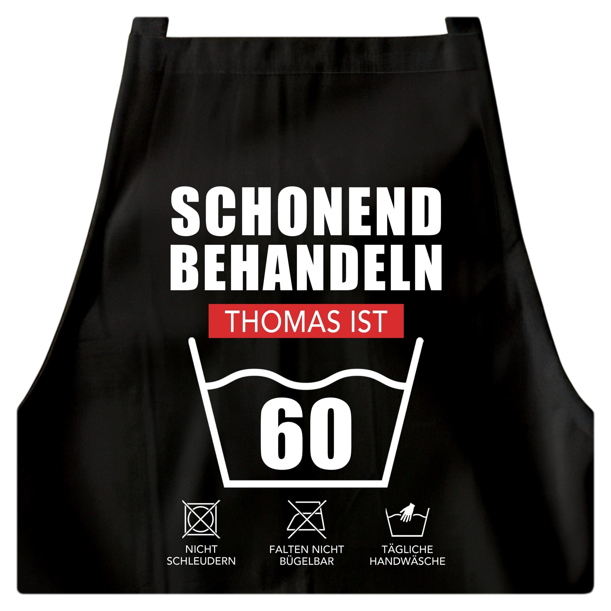 60. Geburtstag Geschenk Schürze personalisiert "Schonend behandeln" personalisiert lustiges Geburtstagsgeschenk Küchenschürze Grillschürze