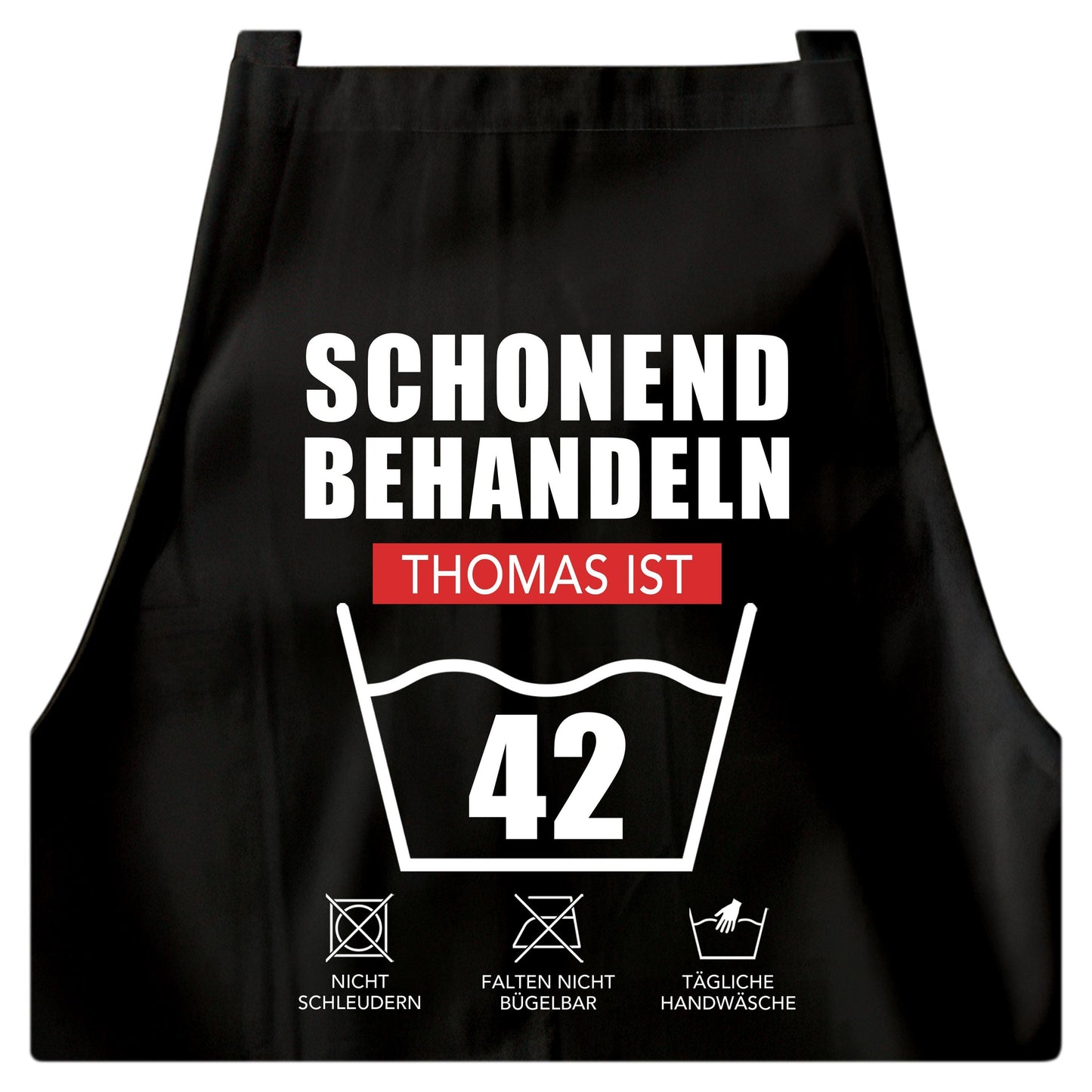 Geburtstag Geschenk Schürze personalisiert "Schonend behandeln" personalisiert lustiges Geburtstagsgeschenk Küchenschürze Grillschürze