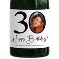 30. Geburtstag Sektetiketten personalisiert Foto Sekt Flaschenetiketten Geburtstagsgeschenk Geschenk Sektflasche Etiketten 2 Stk. | 10x12 cm