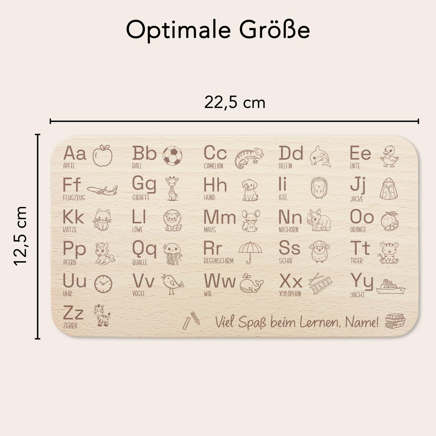 Frühstücksbrettchen Geschenk zur Einschulung personalisiert Schulanfang Holzbrett für Kinder Einschulungsgeschenk Frühstücksbrett mit Gravur