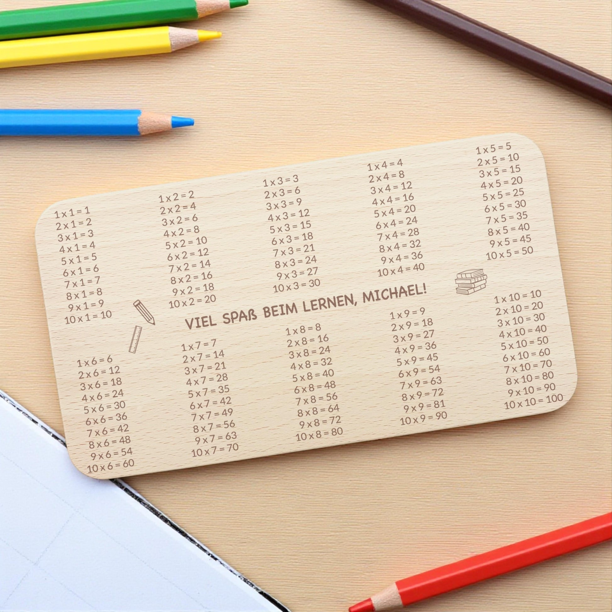 Frühstücksbrettchen Geschenk zur Einschulung personalisiert Schulanfang Holzbrett für Kinder Einschulungsgeschenk Frühstücksbrett mit Gravur