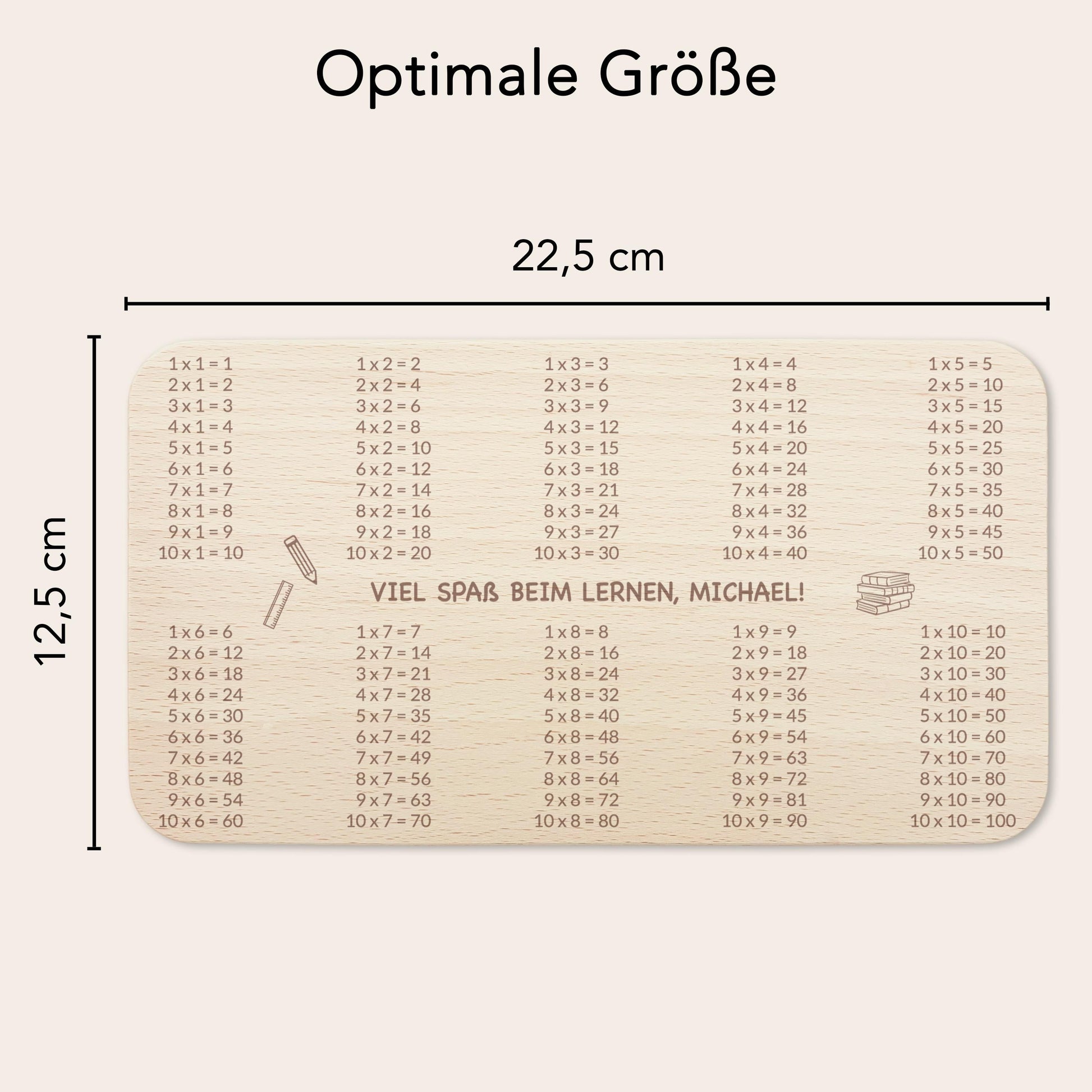Frühstücksbrettchen Geschenk zur Einschulung personalisiert Schulanfang Holzbrett für Kinder Einschulungsgeschenk Frühstücksbrett mit Gravur