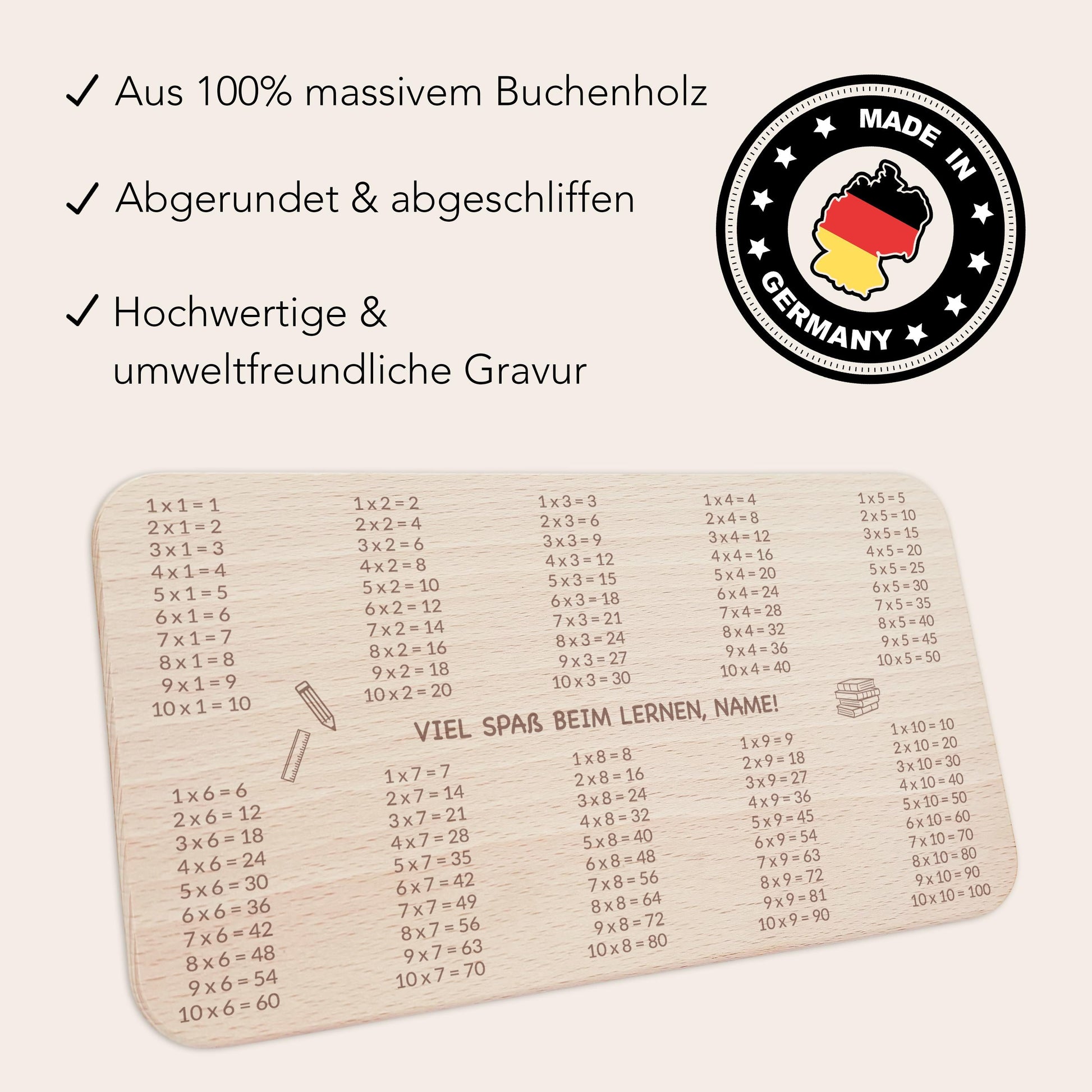 Frühstücksbrettchen Geschenk zur Einschulung personalisiert Schulanfang Holzbrett für Kinder Einschulungsgeschenk Frühstücksbrett mit Gravur
