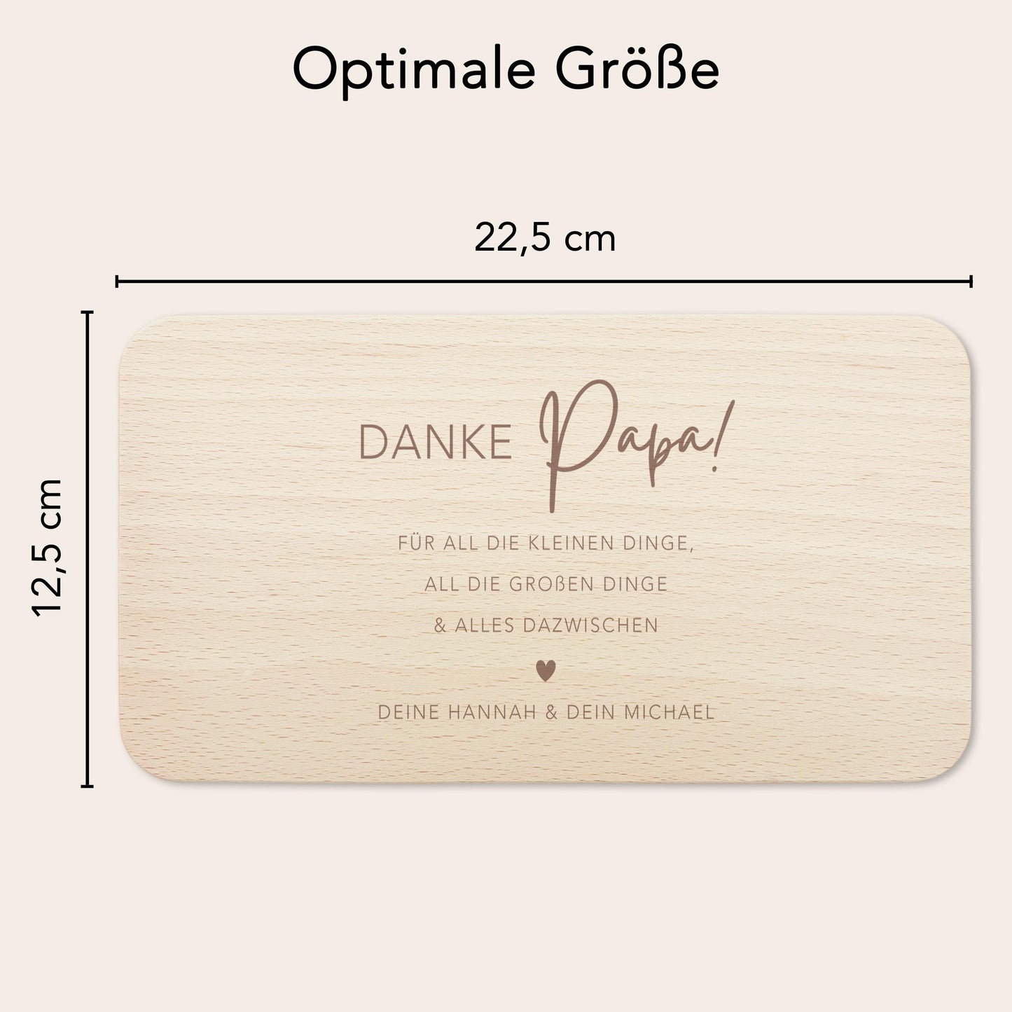 Frühstücksbrettchen Papa personalisiertes Geburtstagsgeschenk Vater Vatertagsgeschenk Brettchen Holz Geschenk Vatertag Holzbrett mit Gravur