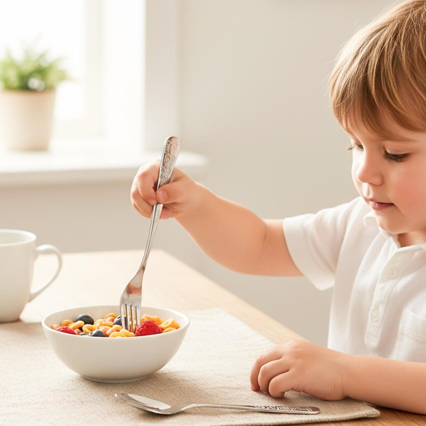 Kinderbesteck mit Gravur Kinder Besteck Set 3 Jahre personalisiert Taufgeschenke für Mädchen Geburtstagsgeschenk Kindergeschirr Prinzessin