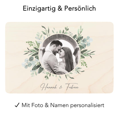 Erinnerungskiste Hochzeit personalisiertes Hochzeitsgeschenk für Brautpaar Fotogeschenk Holzkiste Geschenkkiste Geschenkbox 30x20x13 cm