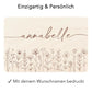 Erinnerungskiste Baby Mädchen Holzkiste personalisierte Erinnerungsbox Wildblumen Geschenk zur Geburt Geburtsgeschenk 30x20x13 cm