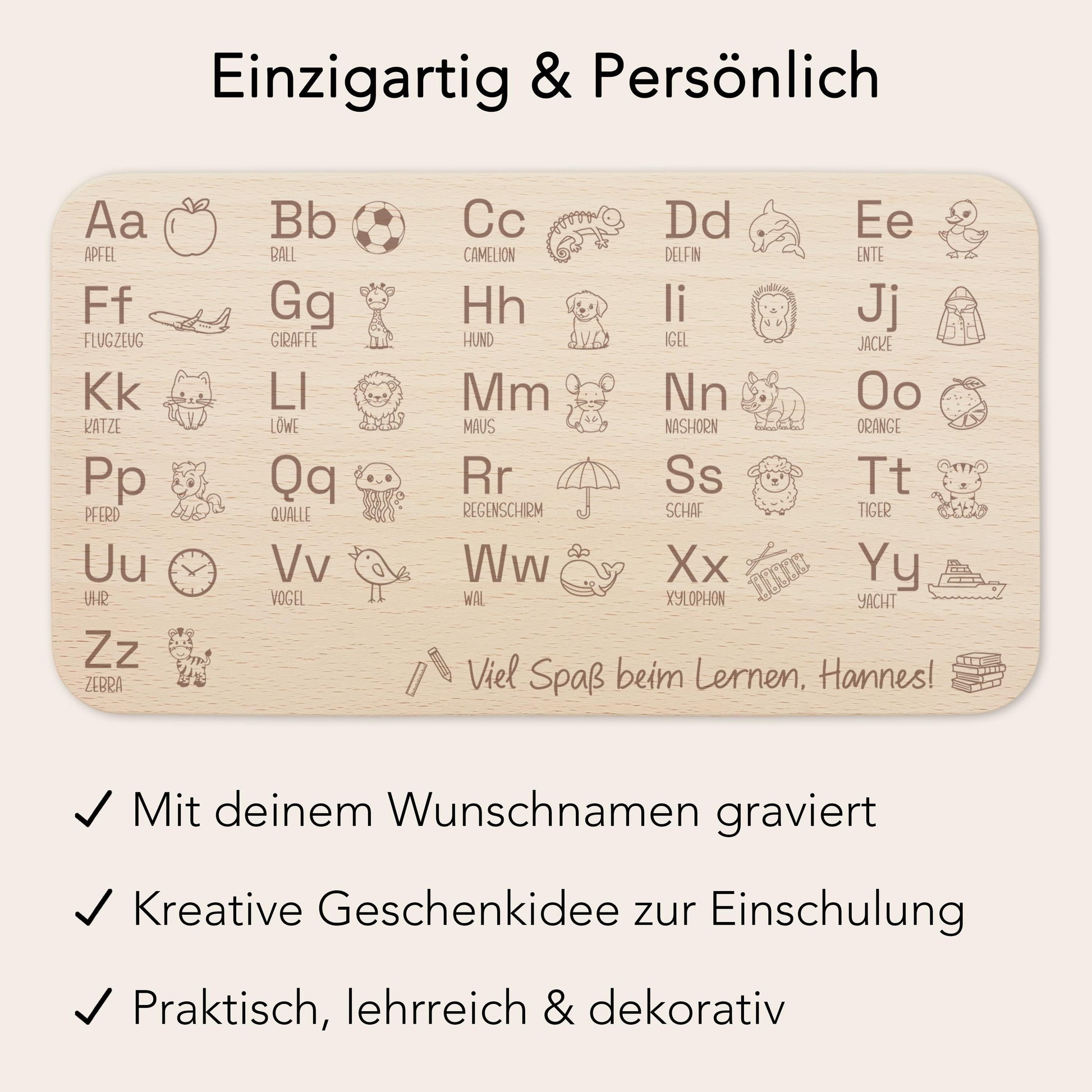 Frühstücksbrettchen Geschenk zur Einschulung personalisiert Schulanfang Holzbrett für Kinder Einschulungsgeschenk Frühstücksbrett mit Gravur