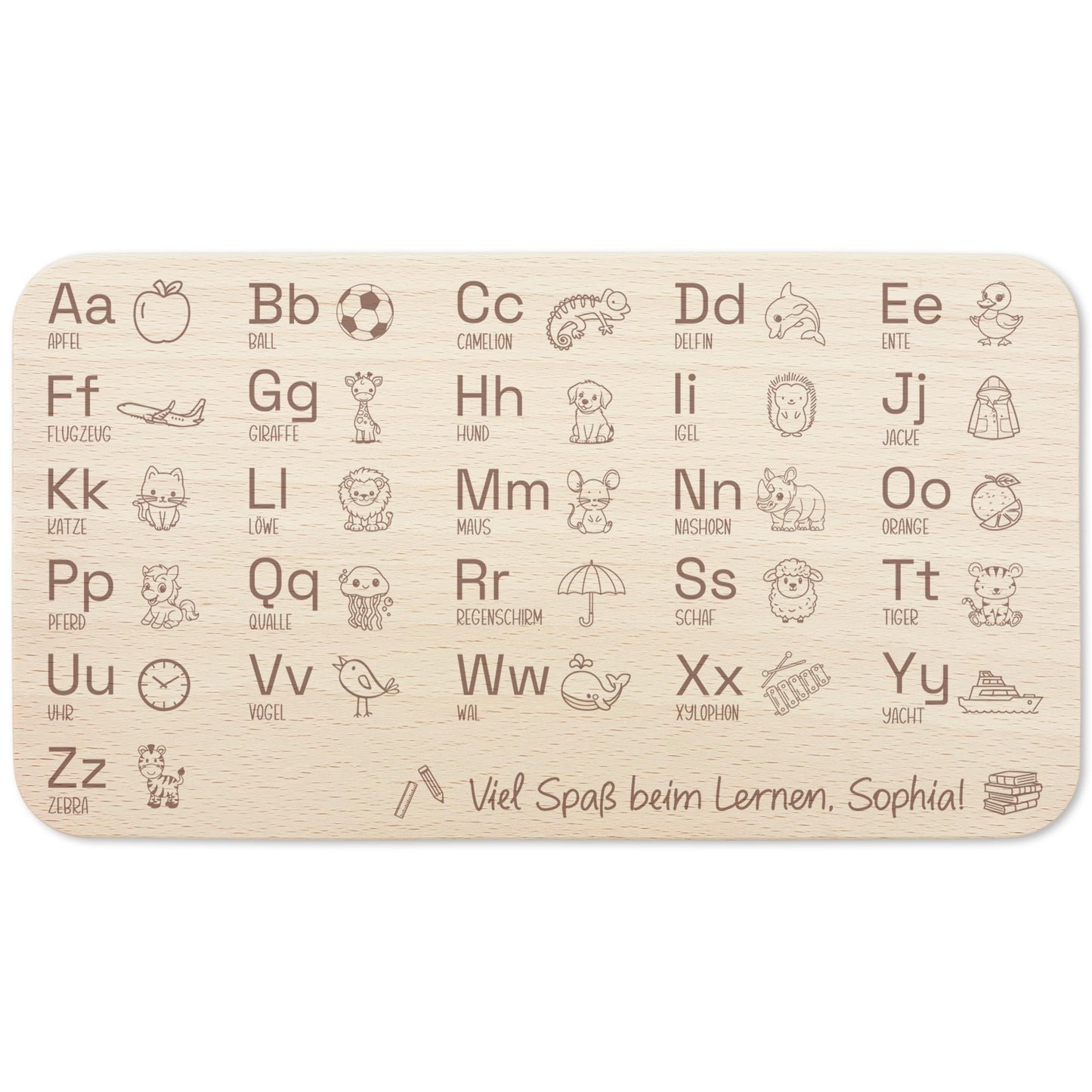 Frühstücksbrettchen Geschenk zur Einschulung personalisiert Schulanfang Holzbrett für Kinder Einschulungsgeschenk Frühstücksbrett mit Gravur