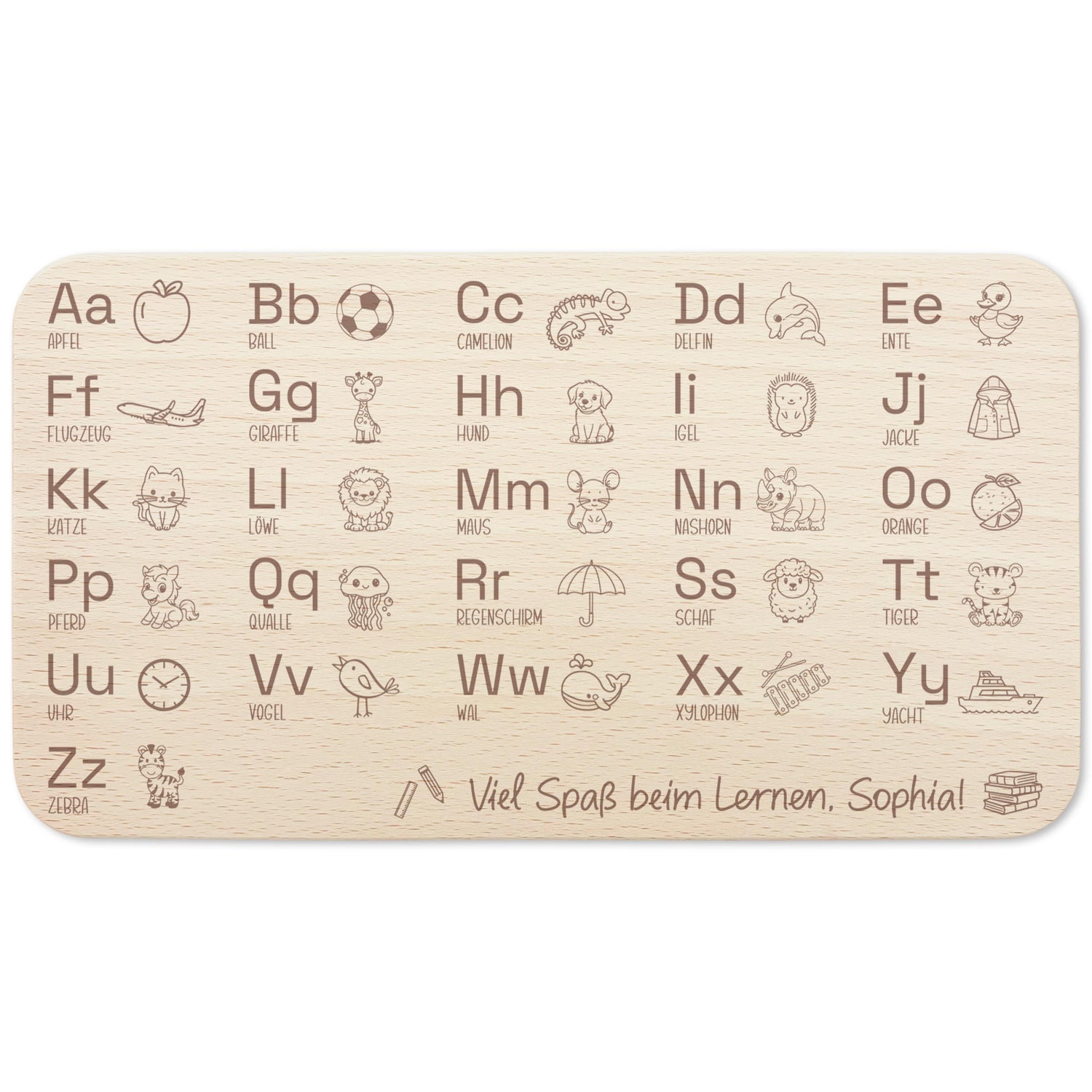 Frühstücksbrettchen Geschenk zur Einschulung personalisiert Schulanfang Holzbrett für Kinder Einschulungsgeschenk Frühstücksbrett mit Gravur