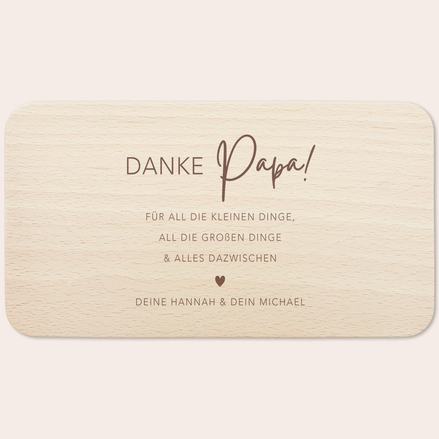 Frühstücksbrettchen Papa personalisiertes Geburtstagsgeschenk Vater Vatertagsgeschenk Brettchen Holz Geschenk Vatertag Holzbrett mit Gravur