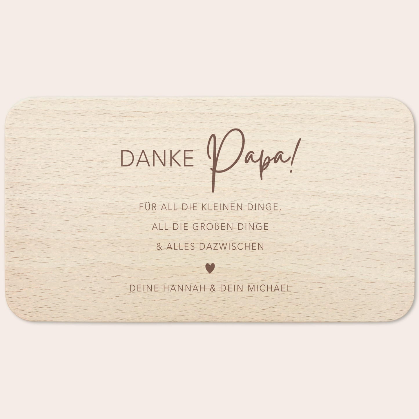Frühstücksbrettchen Papa personalisiertes Geburtstagsgeschenk Vater Vatertagsgeschenk Brettchen Holz Geschenk Vatertag Holzbrett mit Gravur