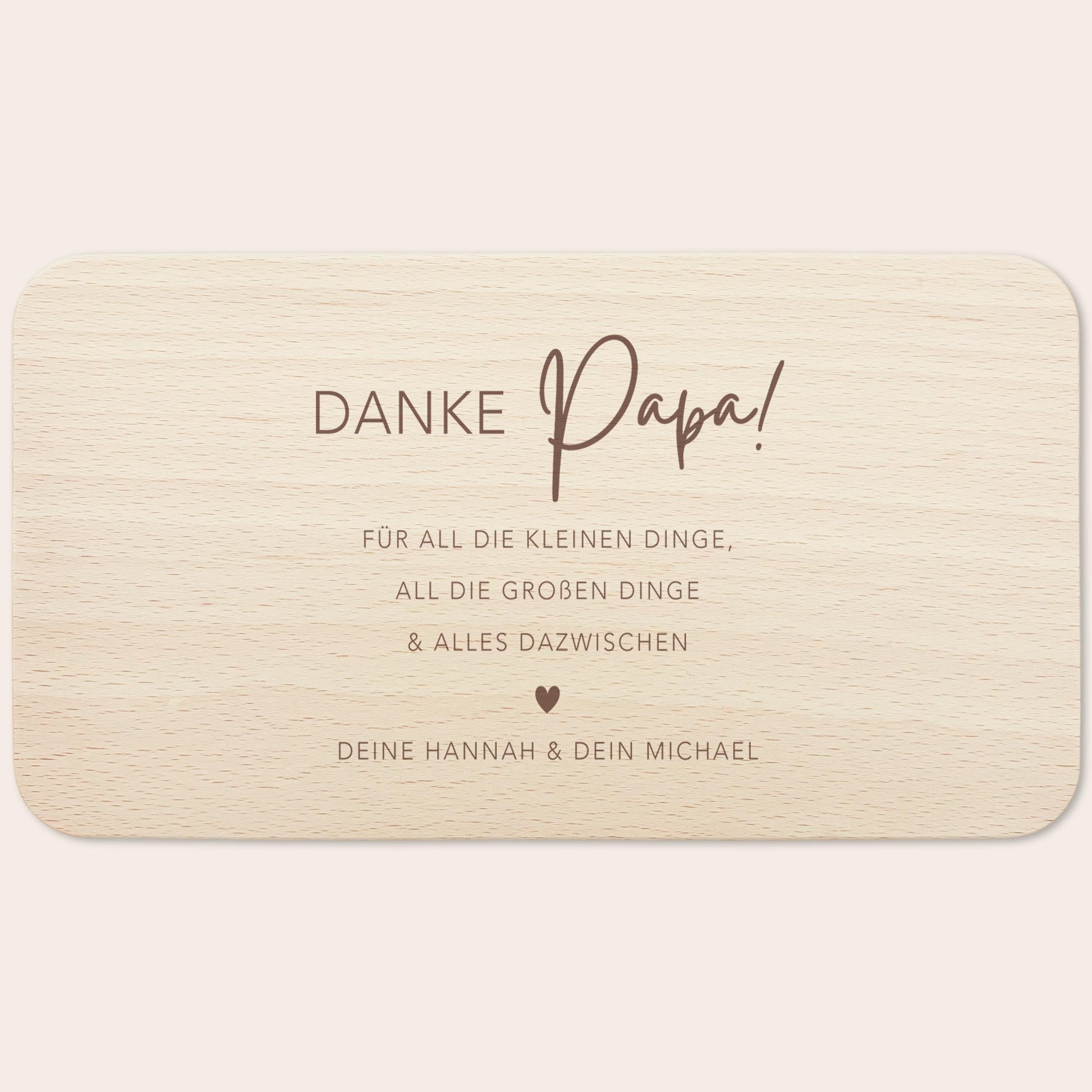 Frühstücksbrettchen Papa personalisiertes Geburtstagsgeschenk Vater Vatertagsgeschenk Brettchen Holz Geschenk Vatertag Holzbrett mit Gravur