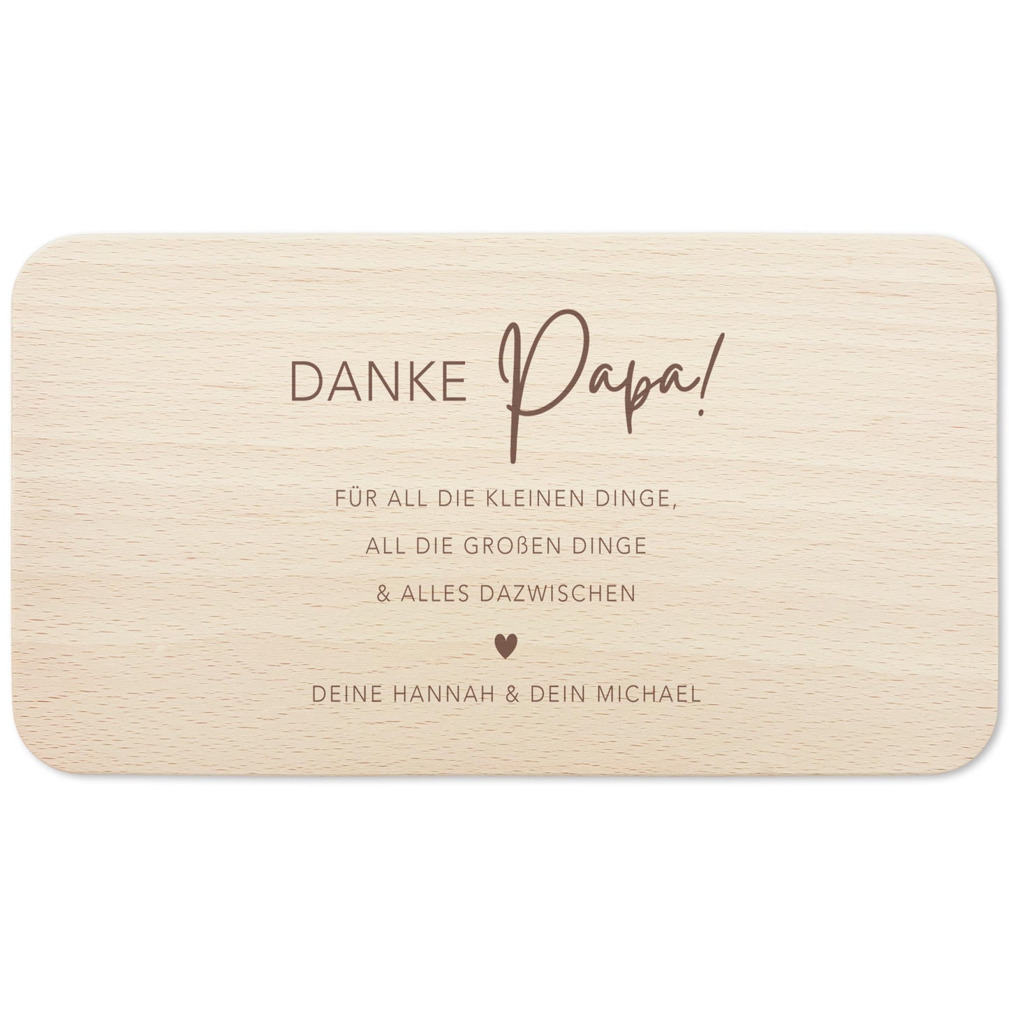 Frühstücksbrettchen Papa personalisiertes Geburtstagsgeschenk Vater Vatertagsgeschenk Brettchen Holz Geschenk Vatertag Holzbrett mit Gravur