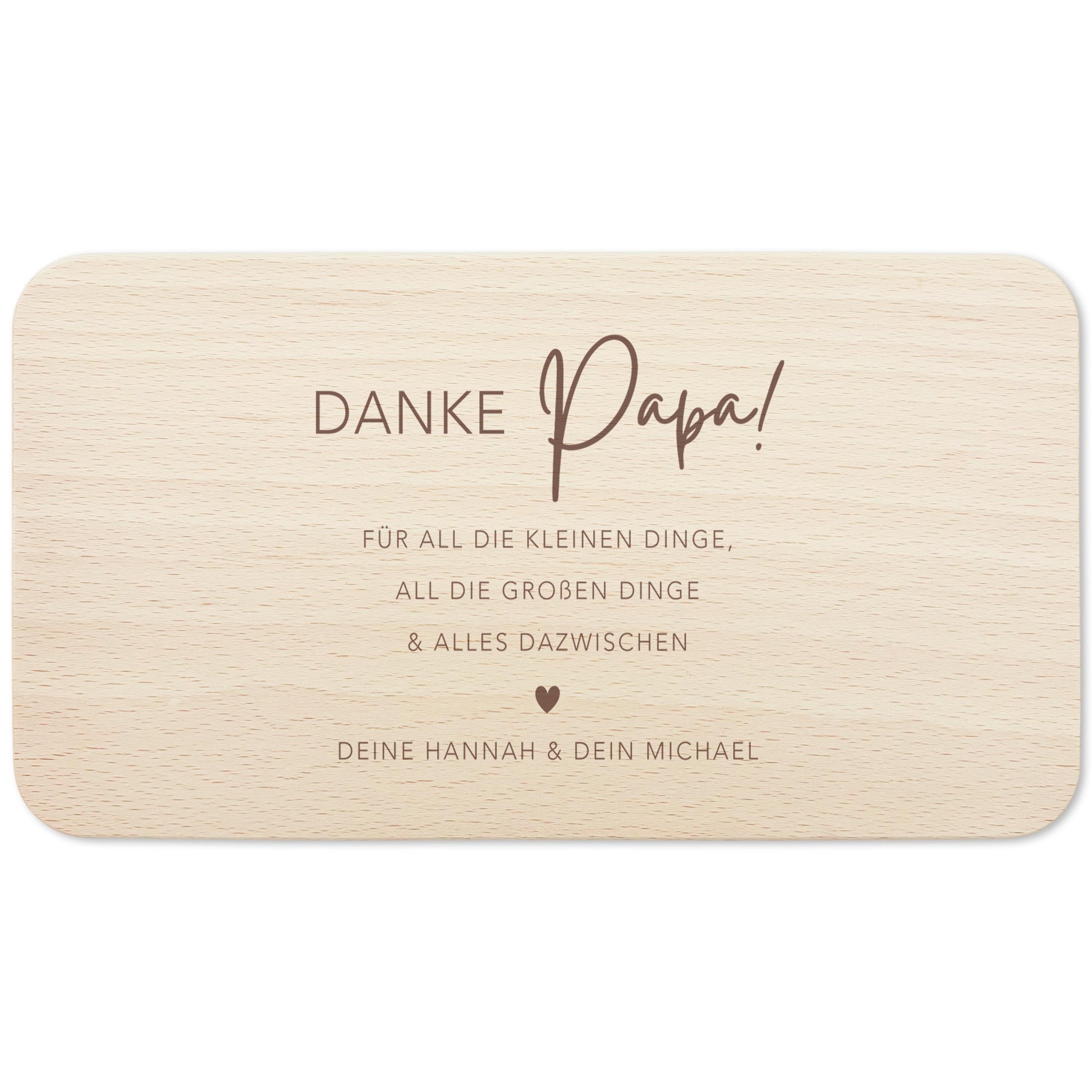 Frühstücksbrettchen Papa personalisiertes Geburtstagsgeschenk Vater Vatertagsgeschenk Brettchen Holz Geschenk Vatertag Holzbrett mit Gravur