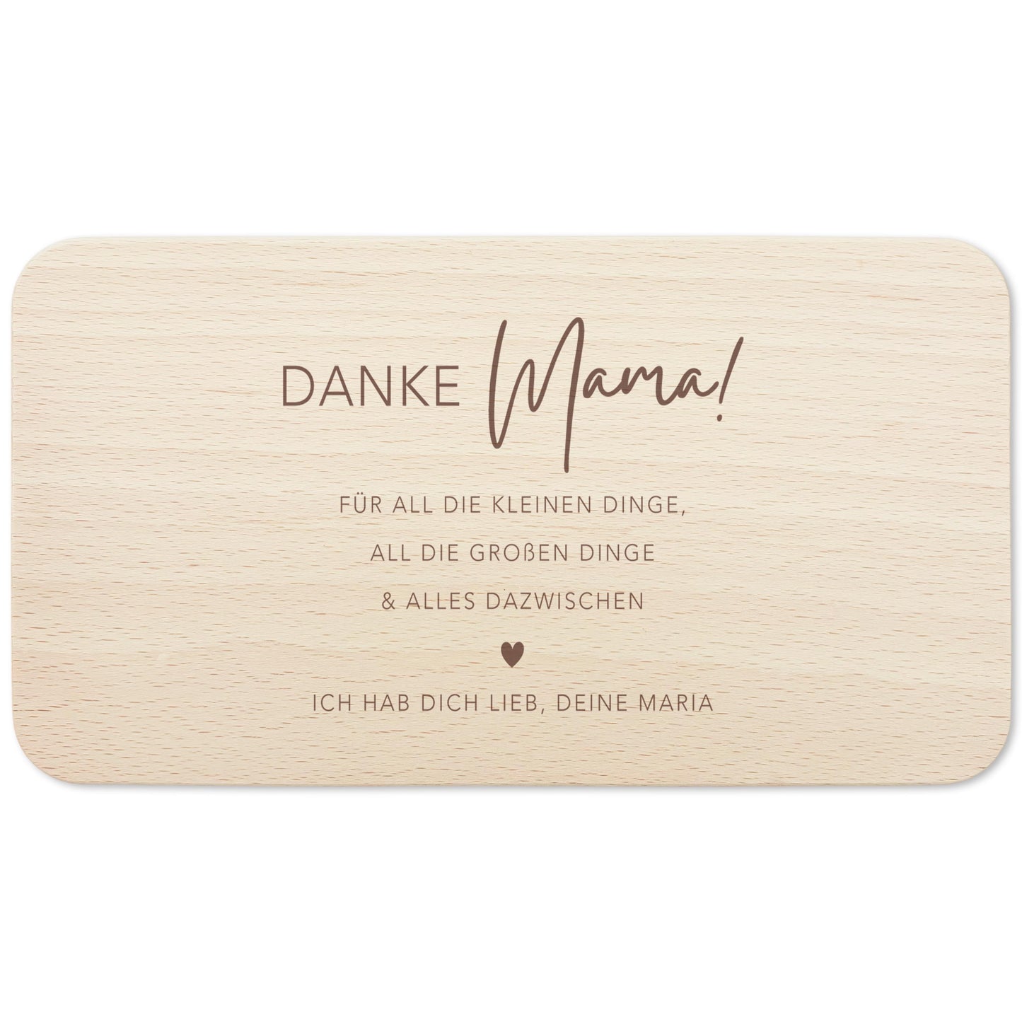 Frühstücksbrettchen Mama personalisiertes Geburtstagsgeschenk Mutter Muttertagsgeschenk Brettchen Holz Geschenk Muttertag Holzbrett Gravur