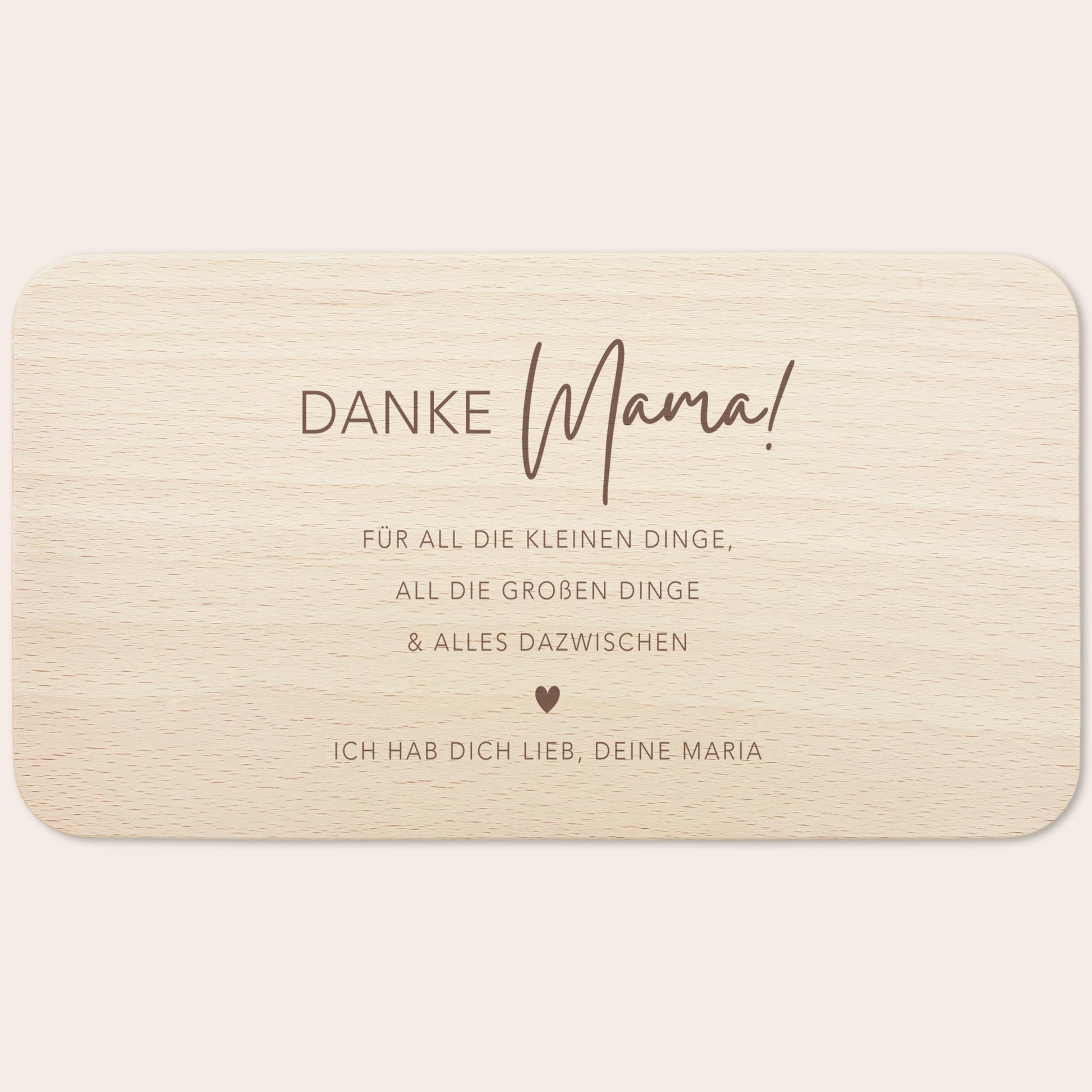 Frühstücksbrettchen Mama personalisiertes Geburtstagsgeschenk Mutter Muttertagsgeschenk Brettchen Holz Geschenk Muttertag Holzbrett Gravur