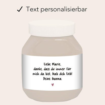 Brot und Salz Geschenk zum Einzug personalisiert Schokoaufstrich Etiketten für z.B. Nutella Einzugsgeschenk Haus Wohnung | 2 Stück