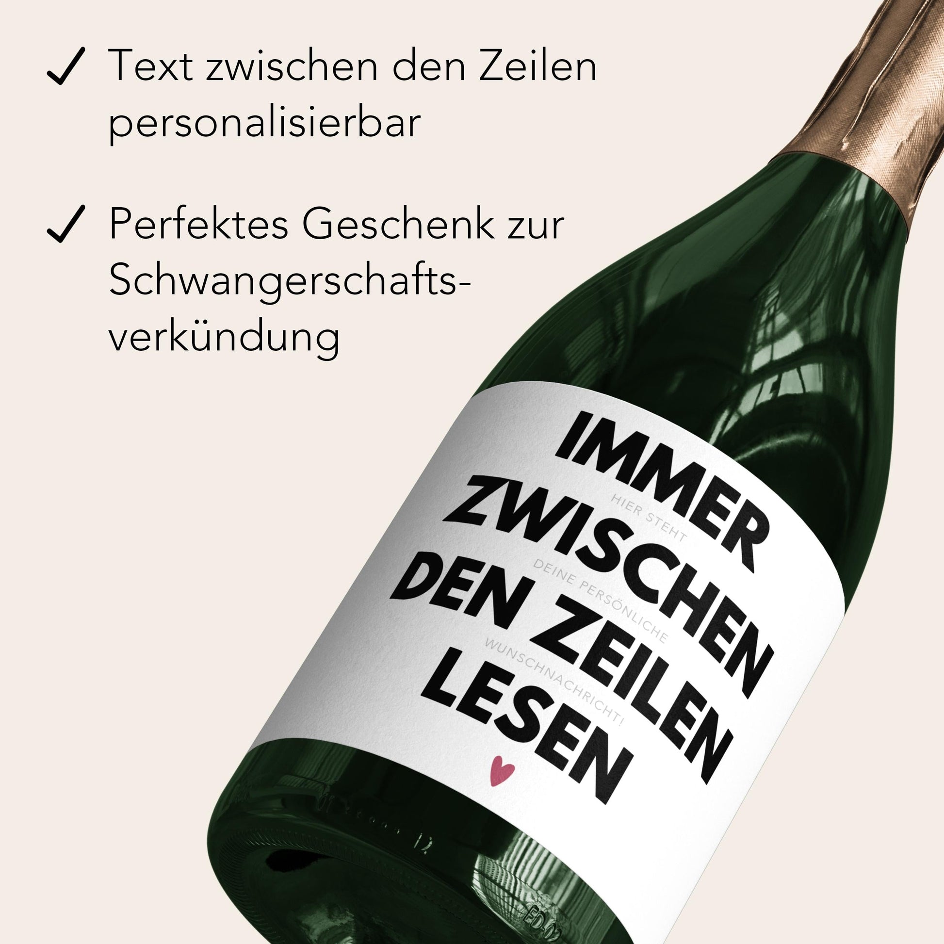 Ihr werdet Oma und Opa Sektetiketten personalisiert Schwangerschaft verkünden Großeltern Flaschenetiketten Geschenk 2 Stück | 10x12 cm