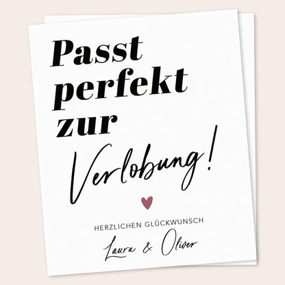 Verlobungsgeschenk Weinetiketten personalisiert Geschenk Verlobung Hochzeitsplanung Flaschenetiketten Wein Etiketten 2 Stück | 10x12 cm