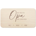 Frühstücksbrettchen Holz Opa Frühstücksbrett personalisiert Brettchen Vatertagsgeschenk Vatertag Geschenk Großvater Holzbrett mit Gravur