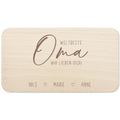 Frühstücksbrettchen Holz Oma Frühstücksbrett personalisiert Brettchen Muttertagsgeschenk Muttertag Geschenk Großmutter Holzbrett mit Gravur