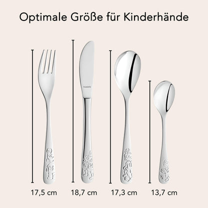 Kinderbesteck personalisiert Kinder Besteck mit Namen Set ab 3 Jahre Taufgeschenke für Jungen Geburtstagsgeschenk Kindergeschirr Fussball