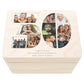 Holzkiste personalisiert 30. Geburtstag Geschenk Holzbox mit Fotocollage Geschenkbox mit Deckel Fotogeschenk Geburtstagsgeschenk 30x20x13 cm