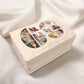 Holzkiste personalisiert 60. Geburtstag Geschenk Holzbox mit Fotocollage Geschenkbox mit Deckel Fotogeschenk Geburtstagsgeschenk 30x20x13 cm