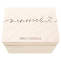 Erinnerungskiste Hochzeit personalisiertes Hochzeitsgeschenk für Brautpaar Holzkiste Erinnerungsbox Geschenkkiste Geschenkbox 30x20x13 cm