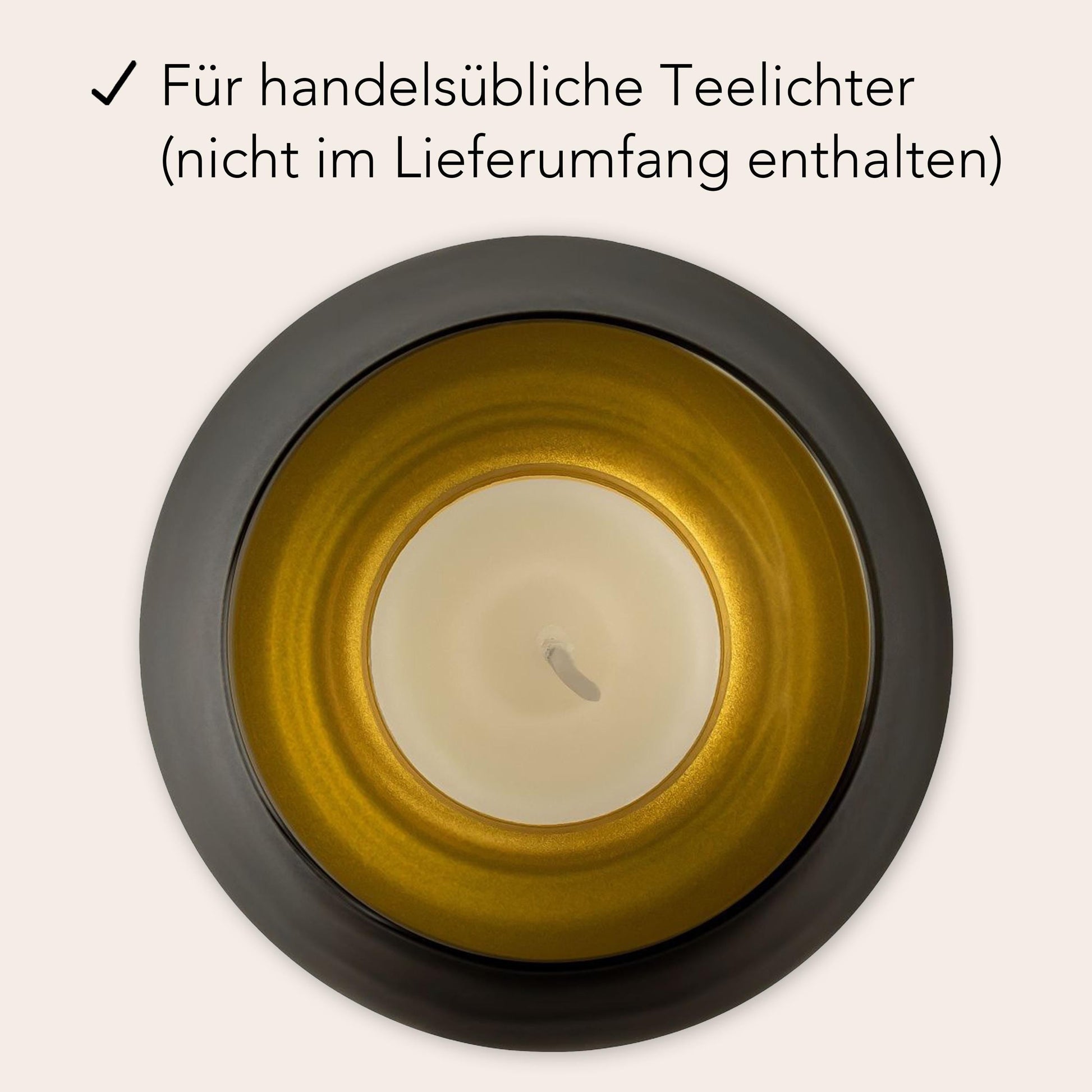 Trauerlicht Trauerkerze personalisiert Windlicht mit Gravur aus Glas Trauer Geschenk Trauergeschenk Verstorbene Erinnerung (Schwarz)