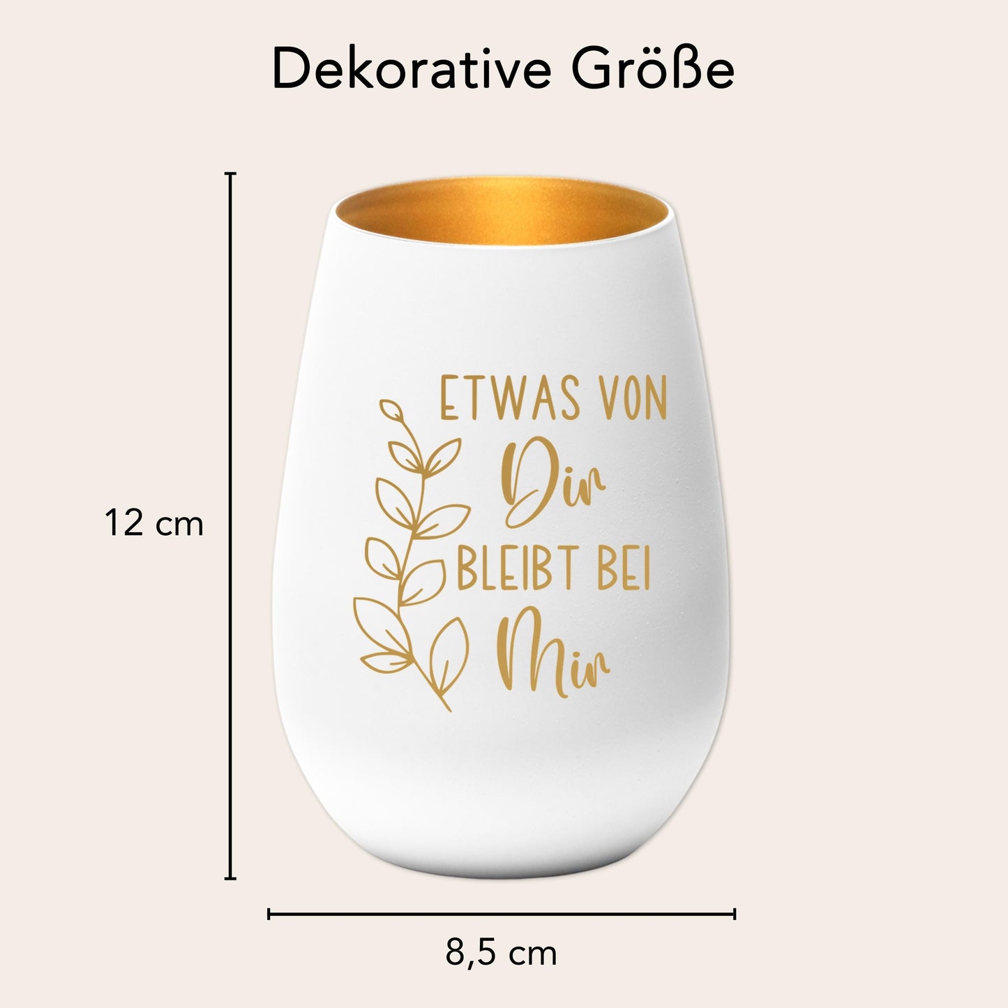 Trauergeschenk Trauerkerze Andenken an Verstorbene Windlicht Trauer Geschenk für Hinterbliebene Trauerlicht Gedenkkerze (Weiß)