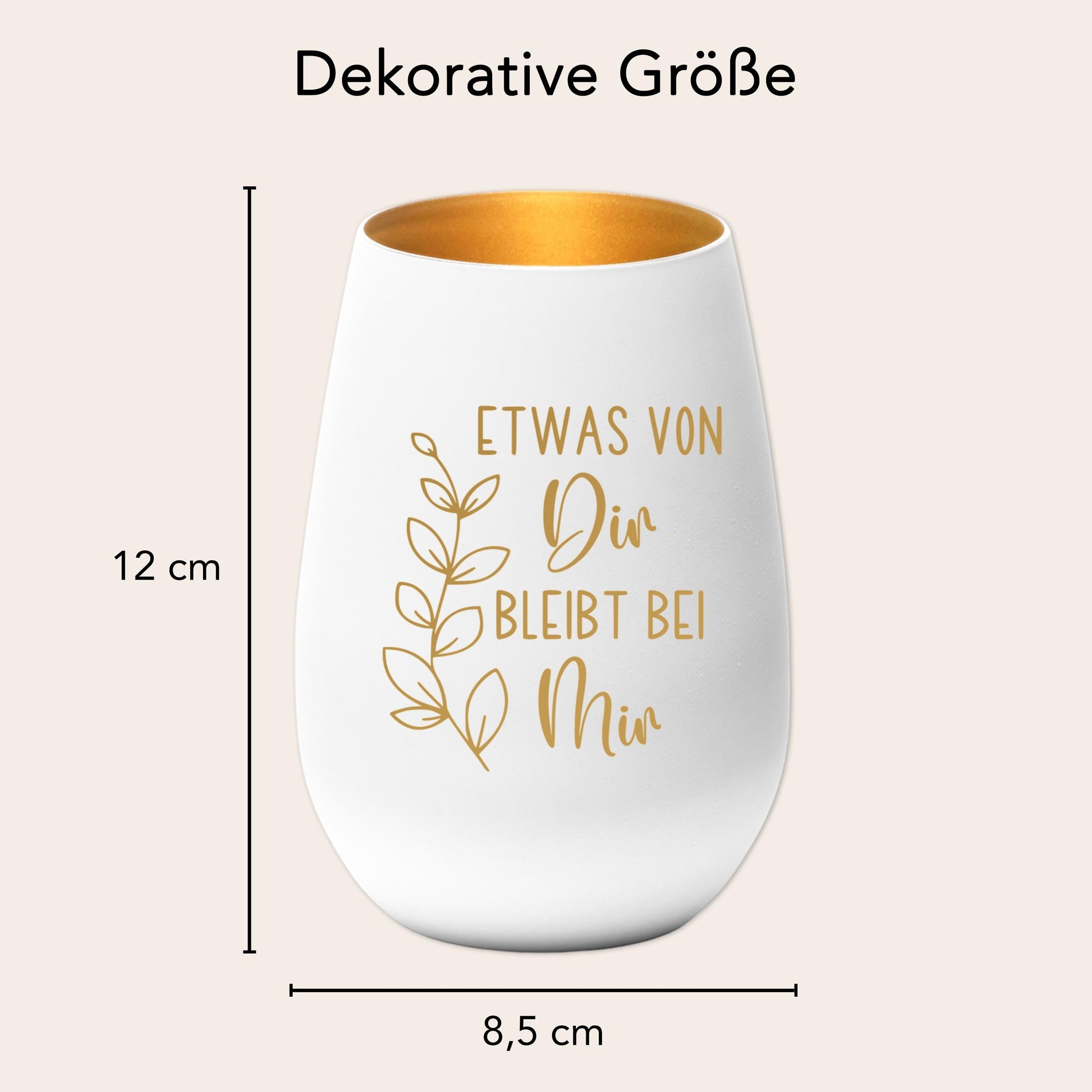 Trauergeschenk Trauerkerze Andenken an Verstorbene Windlicht Trauer Geschenk für Hinterbliebene Trauerlicht Gedenkkerze (Weiß)