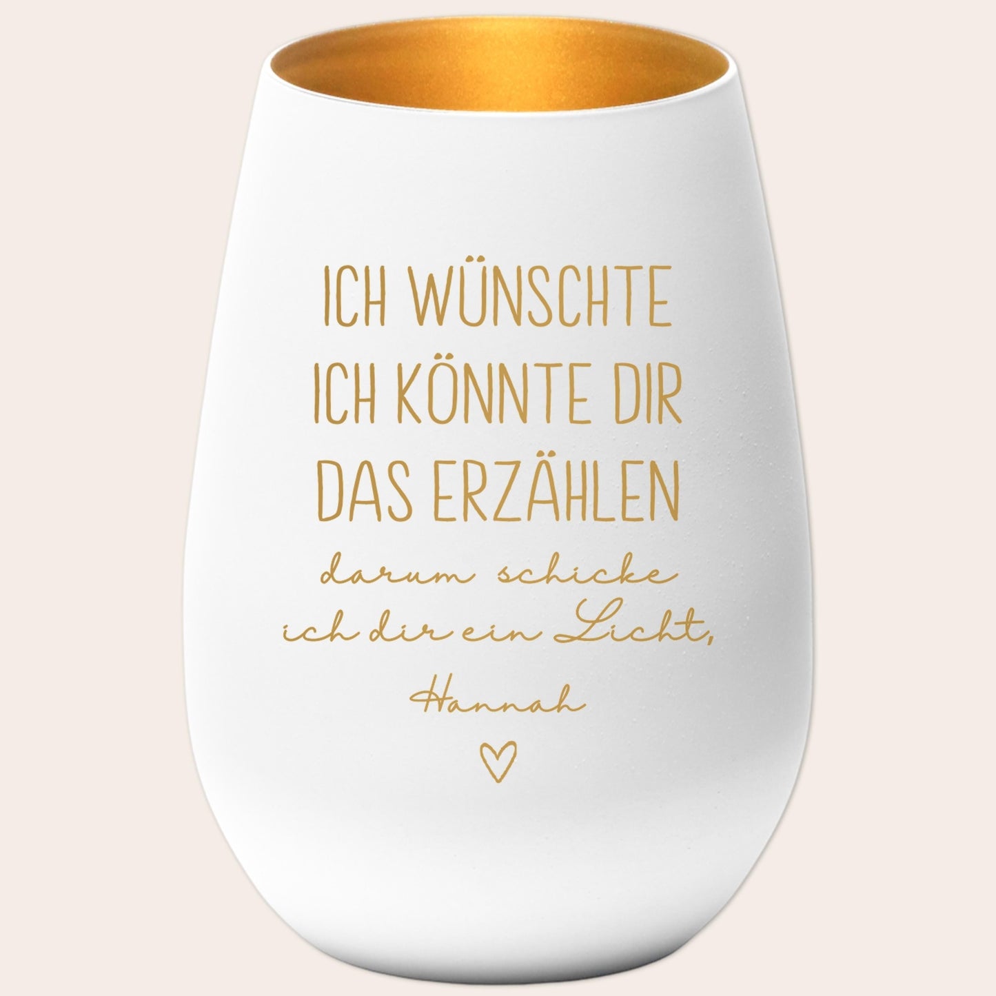 Trauergeschenk Trauerkerze personalisiert Andenken an Verstorbene Windlicht Trauer Geschenk für Hinterbliebene Trauerlicht (Weiß)
