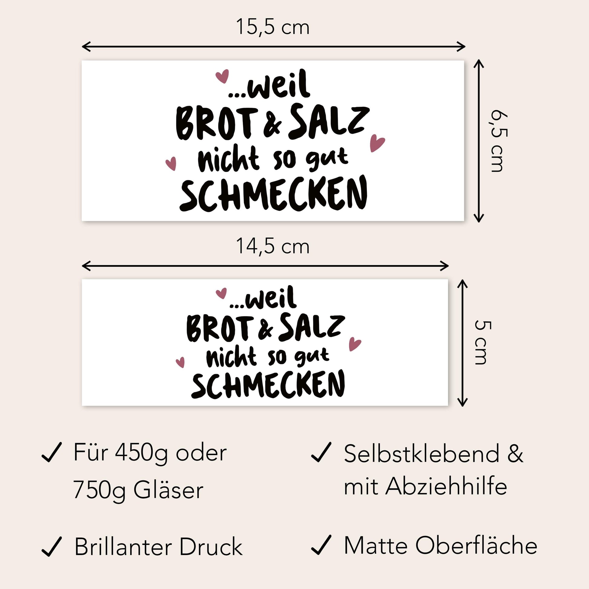 Brot und Salz Geschenk zum Einzug personalisiert Schokoaufstrich Etiketten für z.B. Nutella Einzugsgeschenk Haus Wohnung | 2 Stück