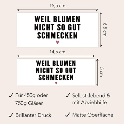 Schokoaufstrich Etiketten personalisiert Geburtstagsgeschenk Aufkleber für z.B. Glas Nutella Geschenk zum Geburtstag | 2 Stück