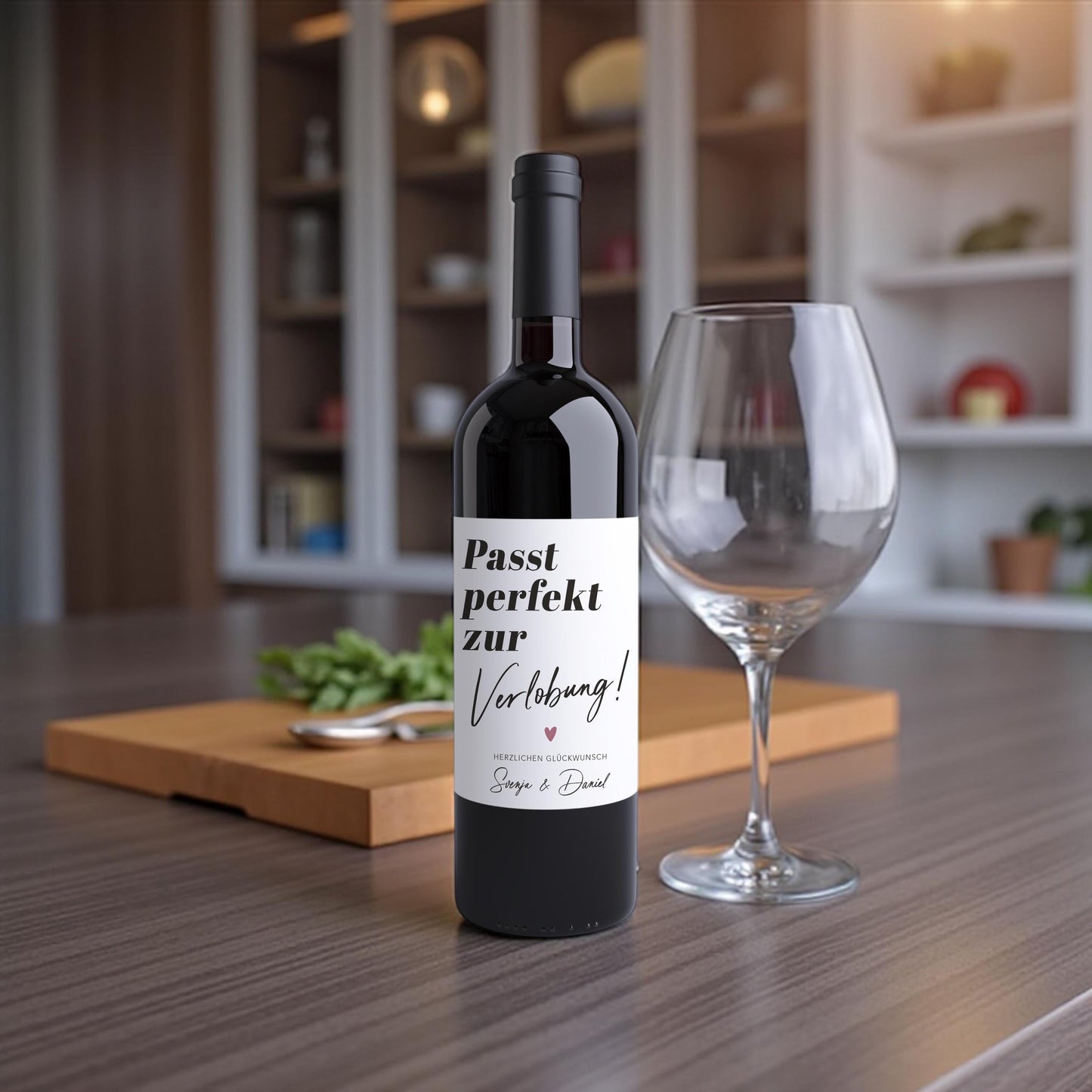 Verlobungsgeschenk Weinetiketten personalisiert Geschenk Verlobung Hochzeitsplanung Flaschenetiketten Wein Etiketten 2 Stück | 10x12 cm